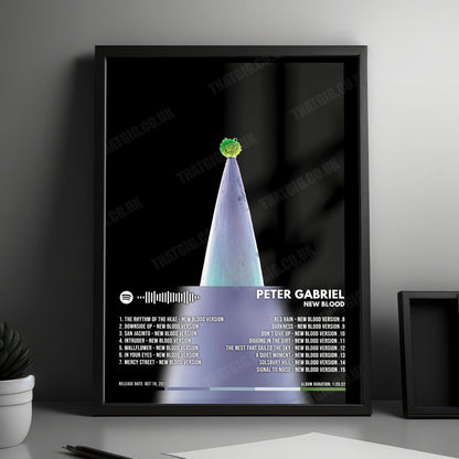 Peter Gabriel "New Blood" Album Cover Poster - with Complete Tracklist