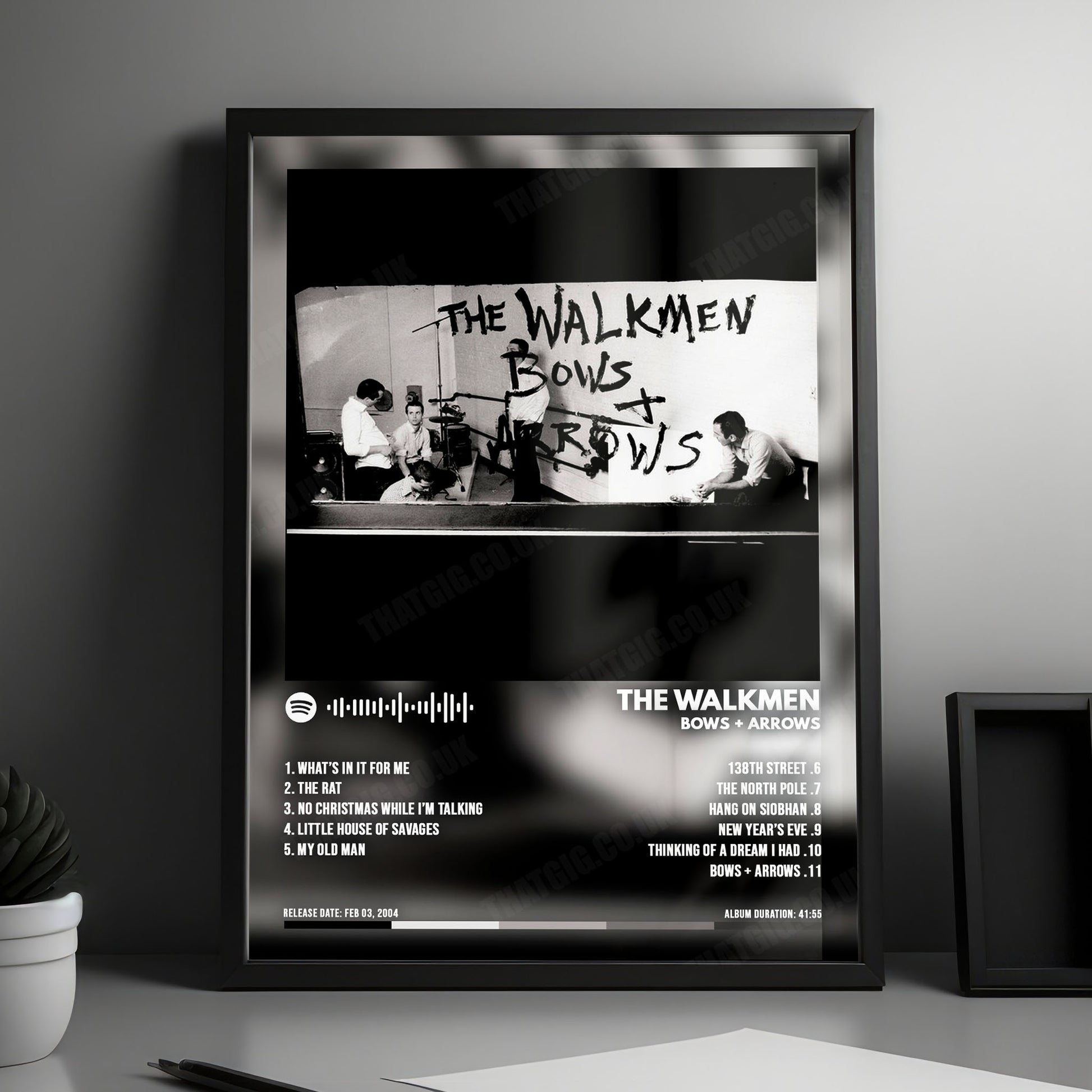 The Walkmen "Bows + Arrows" Album Cover Poster - with Complete Tracklist