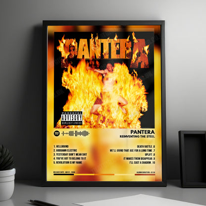 Pantera "Reinventing the Steel" Album Cover Poster - with Complete Tracklist