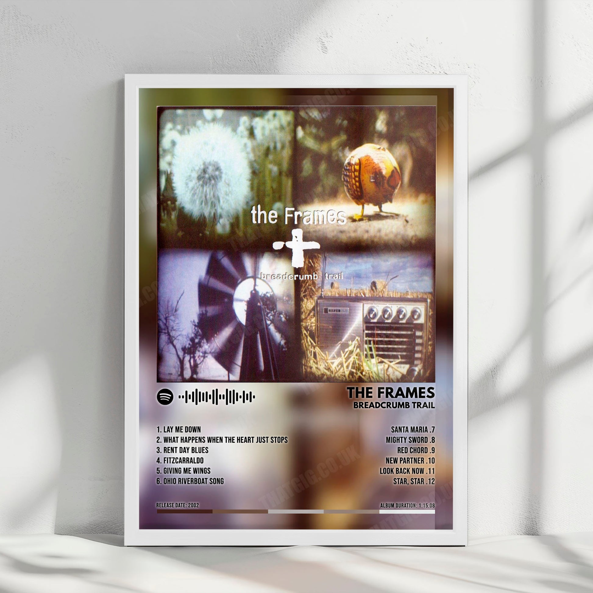 The Frames "Breadcrumb Trail" Album Cover Poster - with Complete Tracklist
