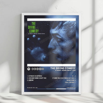 The Divine Comedy "A Short Album About Love" Album Cover Poster - with Complete Tracklist