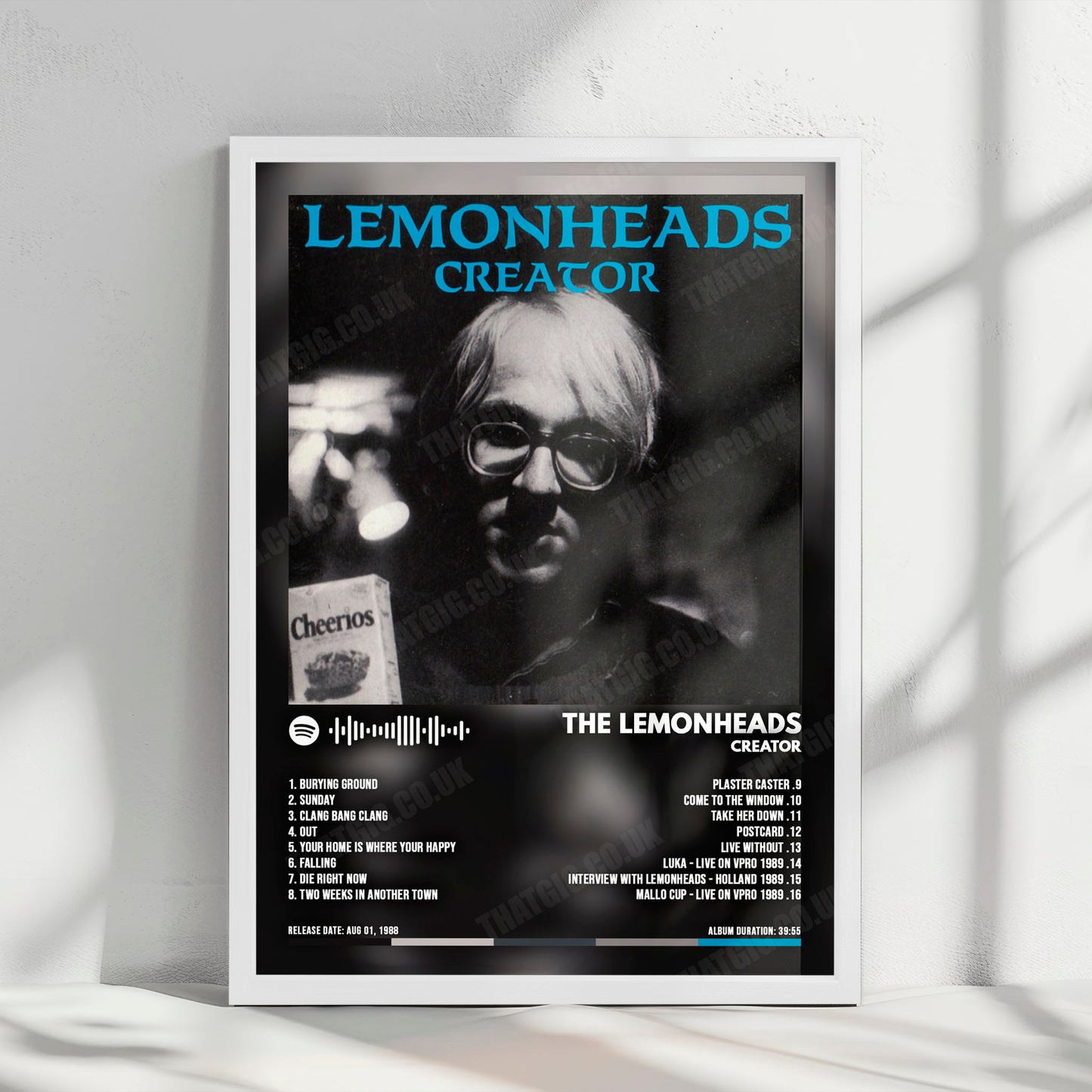 The Lemonheads "Creator" Album Cover Poster - with Complete Tracklist