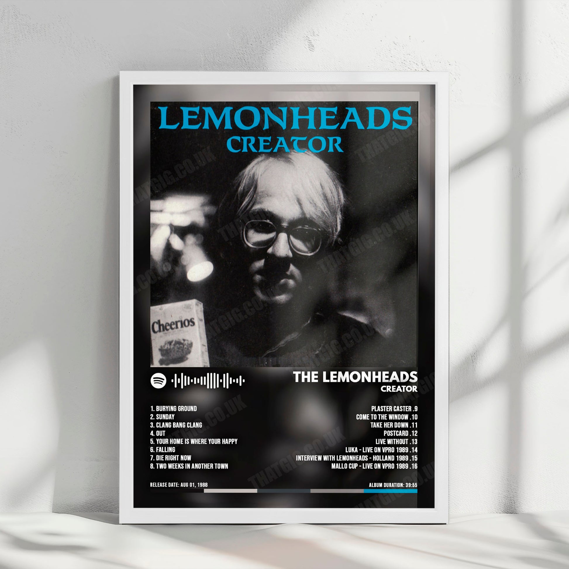 The Lemonheads "Creator" Album Cover Poster - with Complete Tracklist