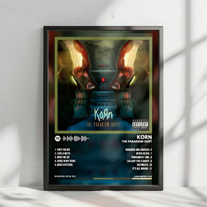 Korn "The Paradigm Shift" Album Cover Poster - with Complete Tracklist