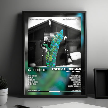 Portugal. The Man "American Ghetto" Album Cover Poster - with Complete Tracklist