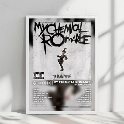 My Chemical Romance "The Black Parade" Album Cover Poster - with Complete Tracklist