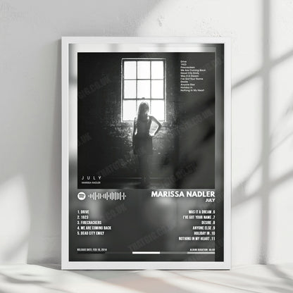 Marissa Nadler "July" Album Cover Poster - with Complete Tracklist