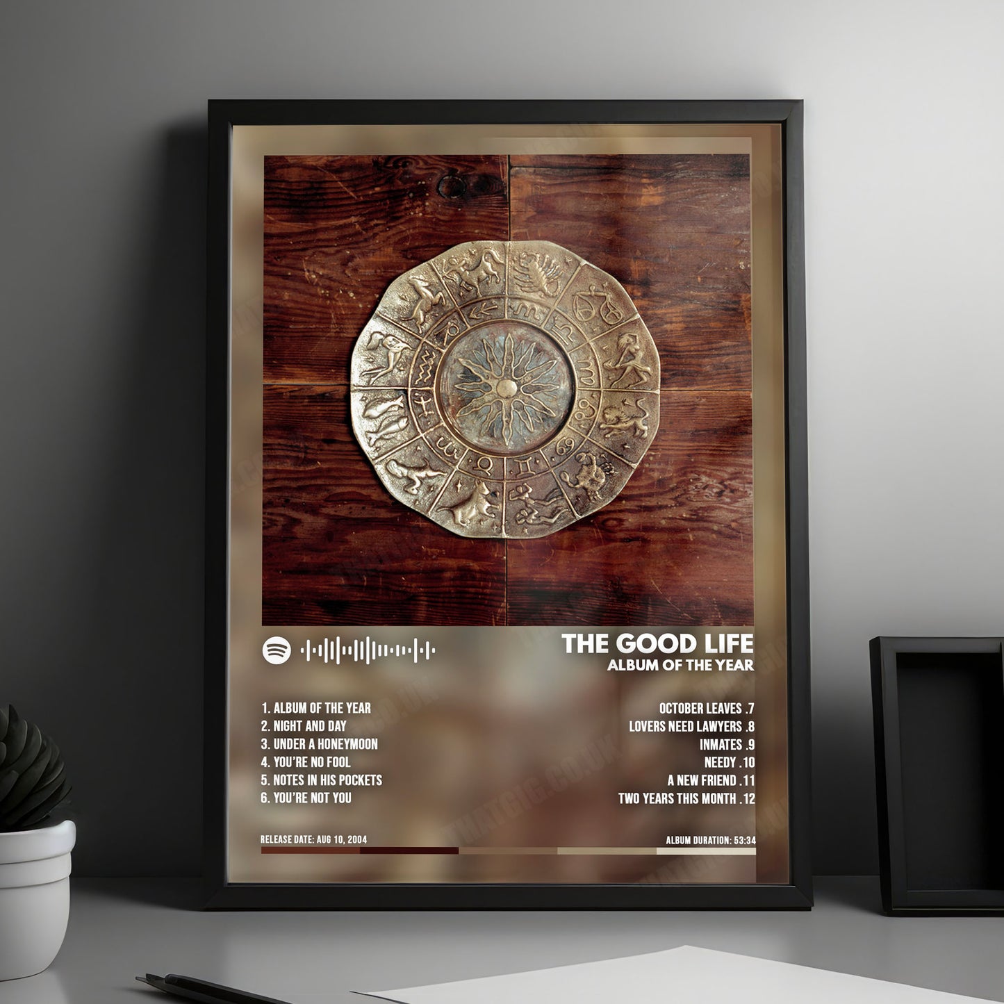 The Good Life "Album of the Year" Album Cover Poster - with Complete Tracklist