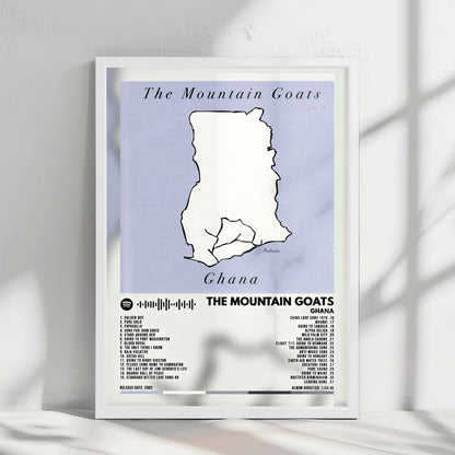 Mountain Goats "Ghana" Album Cover Poster - with Complete Tracklist