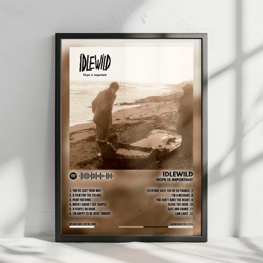 Idlewild "Hope Is Important" Album Cover Poster - with Complete Tracklist
