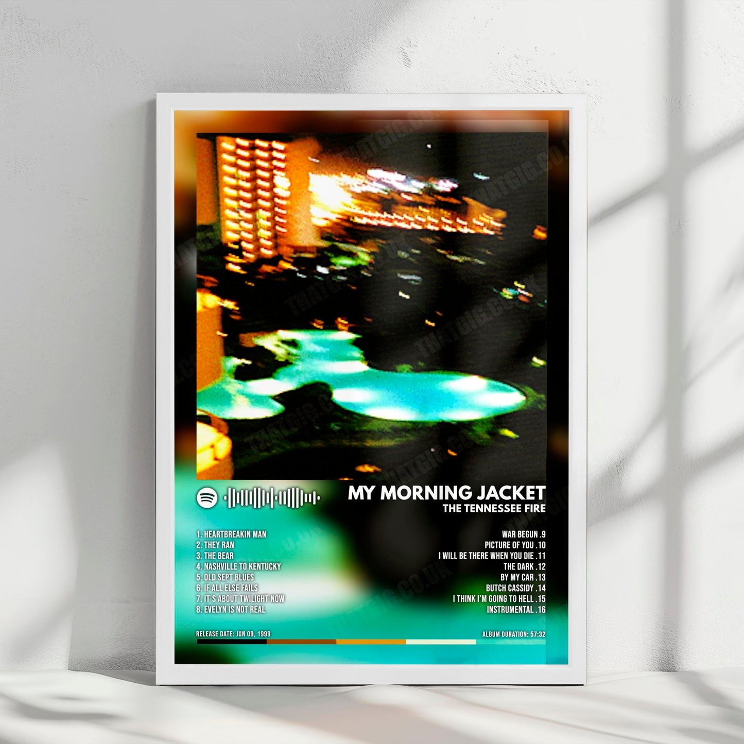 My Morning Jacket "The Tennessee Fire" Album Cover Poster - with Complete Tracklist