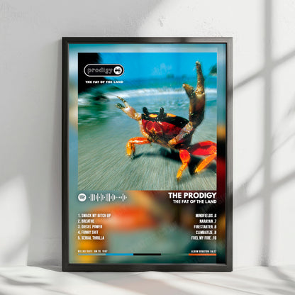 The Prodigy "The Fat of the Land " Album Cover Poster - with Complete Tracklist