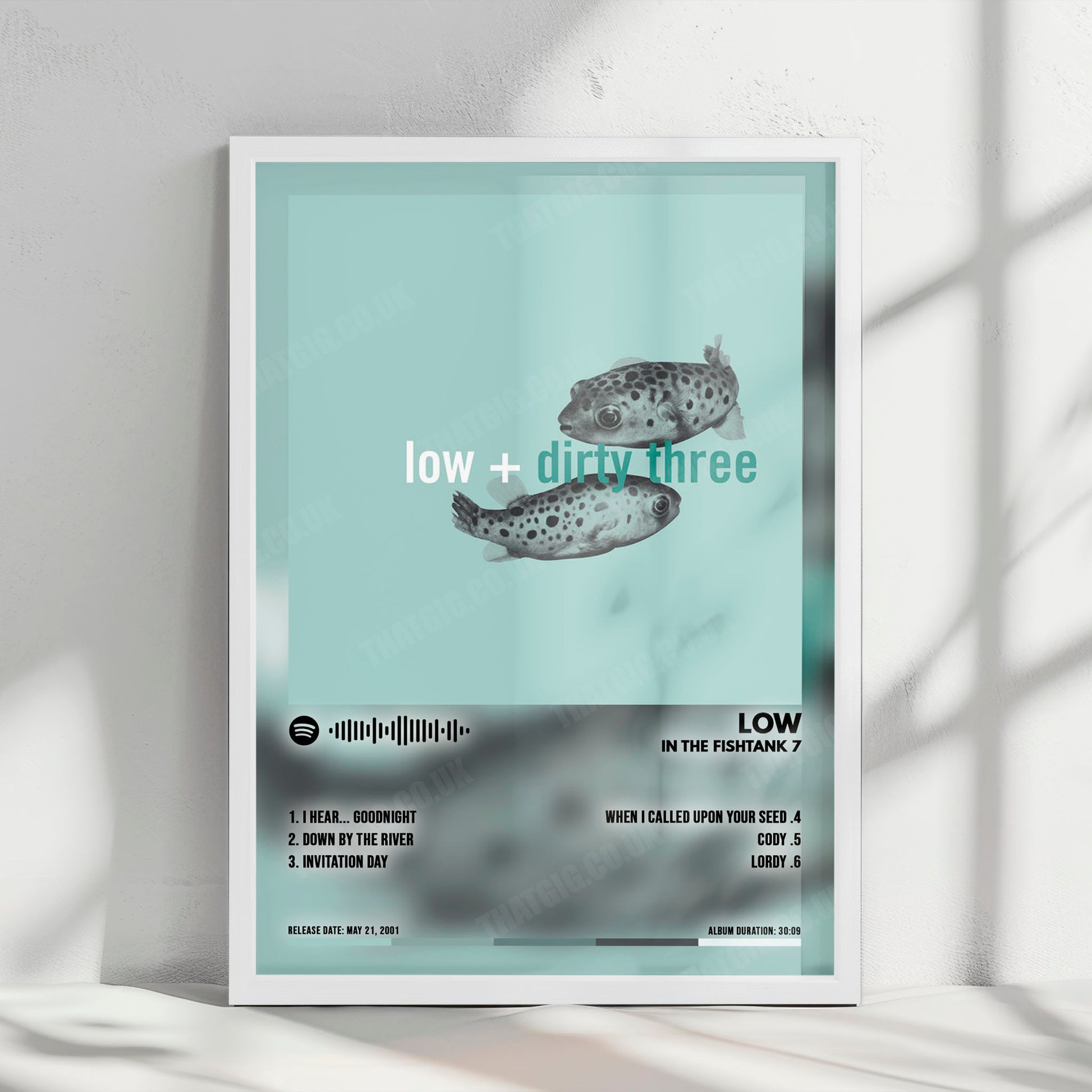 Low "In The Fishtank 7" Album Cover Poster - with Complete Tracklist