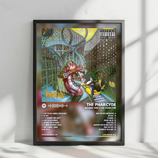 The Pharcyde "Bizarre Ride II the Pharcyde" Album Cover Poster - with Complete Tracklist
