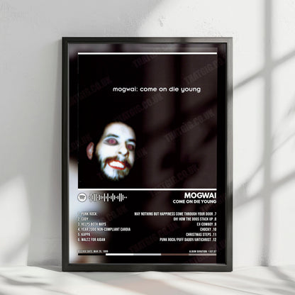 Mogwai "Come on Die Young" Album Cover Poster - with Complete Tracklist
