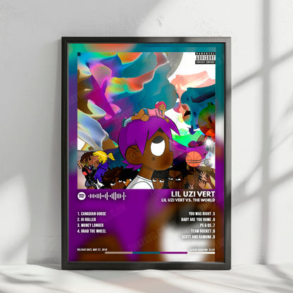 Lil Uzi Vert "Lil Uzi Vert vs. The World" Album Cover Poster - with Complete Tracklist