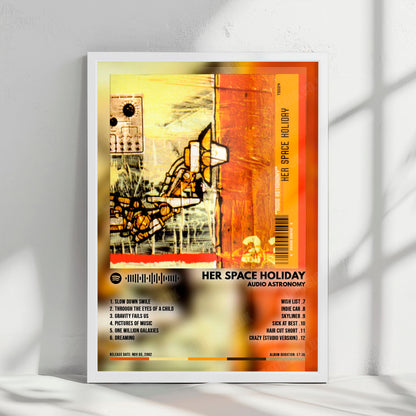 Her Space Holiday "Audio Astronomy" Album Cover Poster - with Complete Tracklist