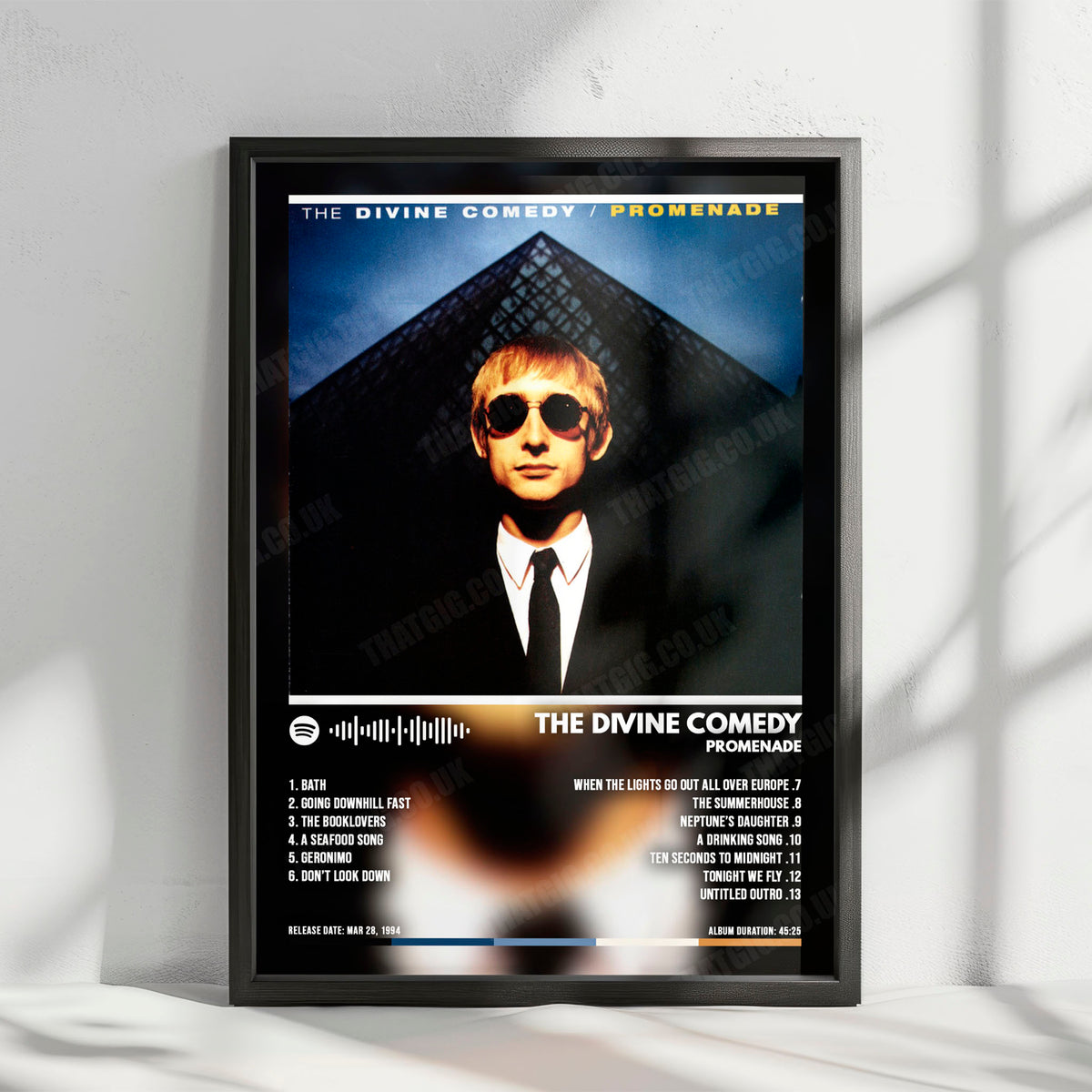 The Divine Comedy "Promenade" Album Cover Poster - with Complete Tracklist