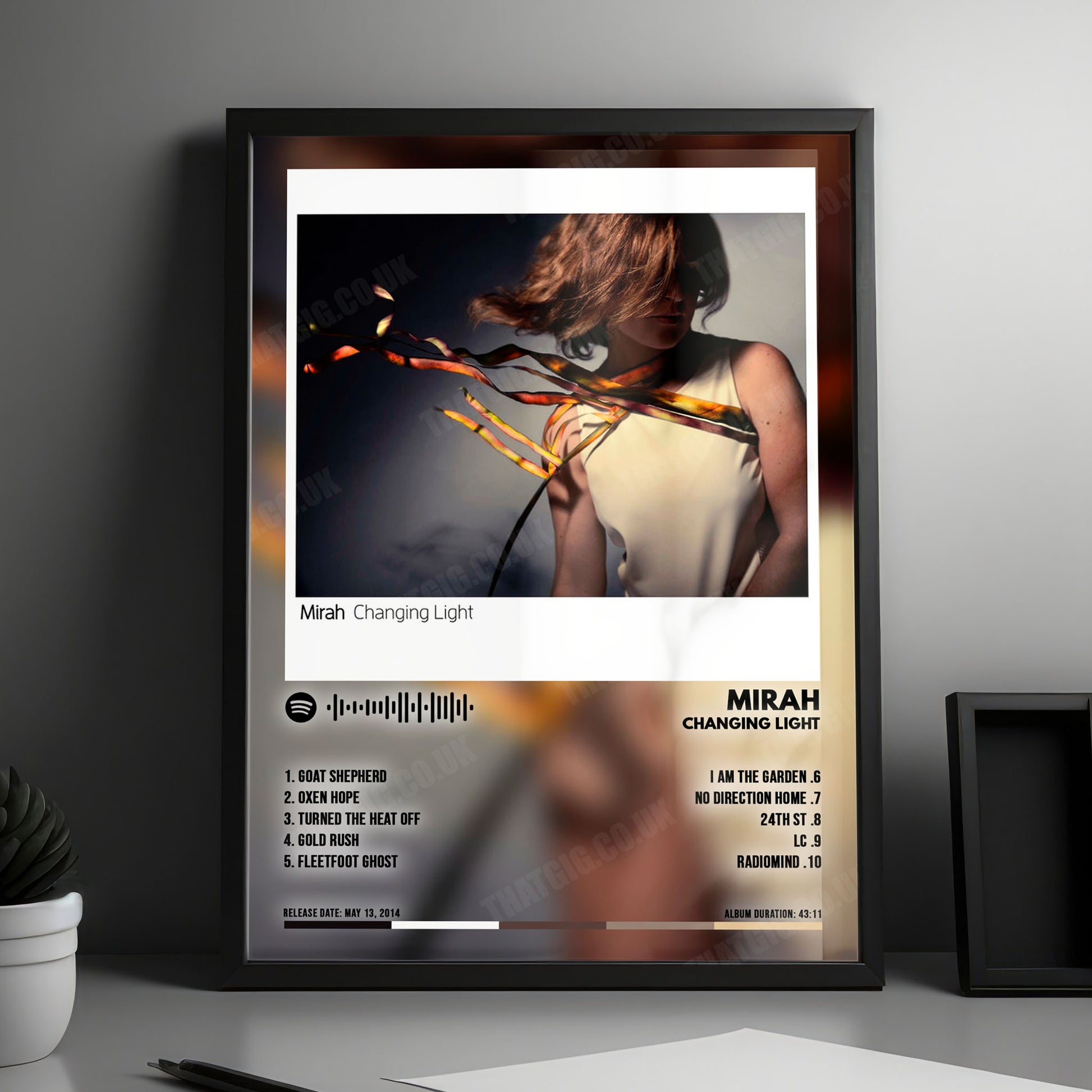 Mirah "Changing Light" Album Cover Poster - with Complete Tracklist