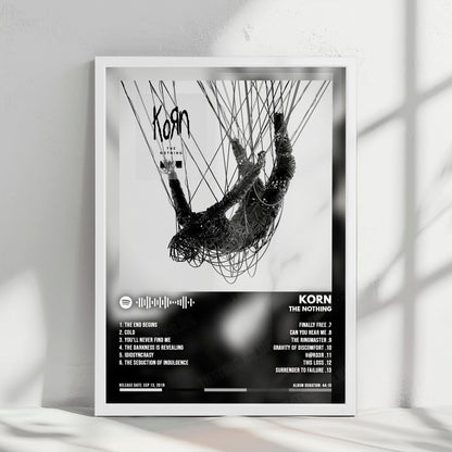 Korn "The Nothing" Album Cover Poster - with Complete Tracklist