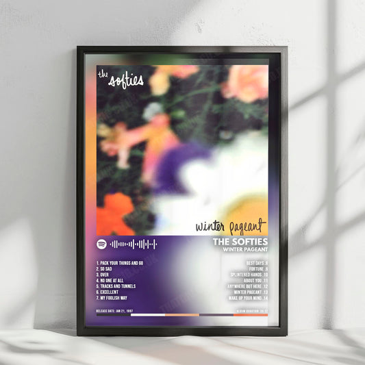 The Softies "Winter Pageant" Album Cover Poster - with Complete Tracklist
