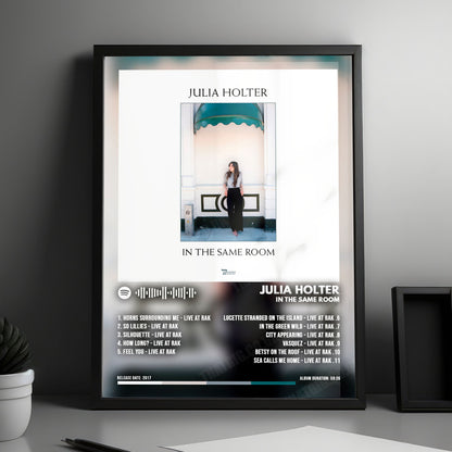 Julia Holter "In The Same Room" Album Cover Poster - with Complete Tracklist