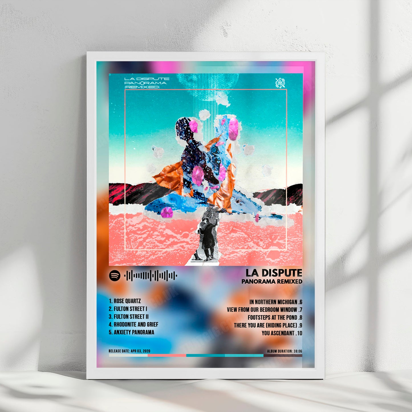 La Dispute "Panorama Remixed" Album Cover Poster - with Complete Tracklist