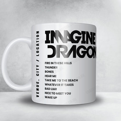 Imagine Dragons Setlist Mug - Tallinna Lauluväljak, Tallinn - June 3rd, 2025