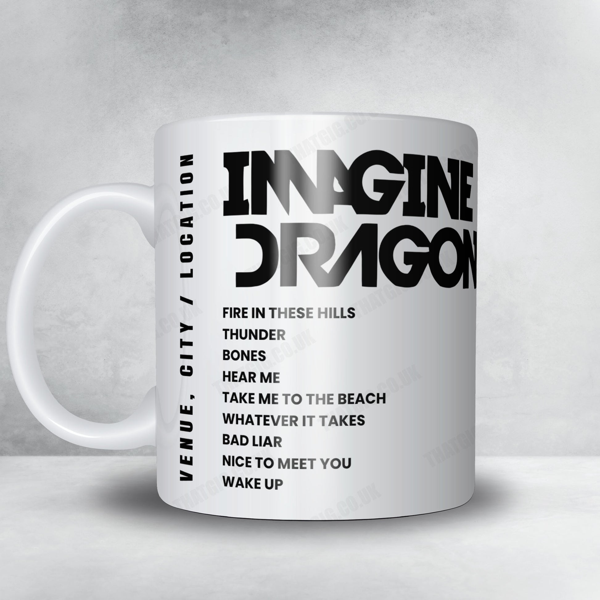 Imagine Dragons Setlist Mug - Northwell Health at Jones Beach Theater, Wantagh - August 2nd, 2024