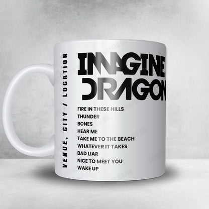 Imagine Dragons Setlist Mug - Northwell Health at Jones Beach Theater, Wantagh - August 2nd, 2024