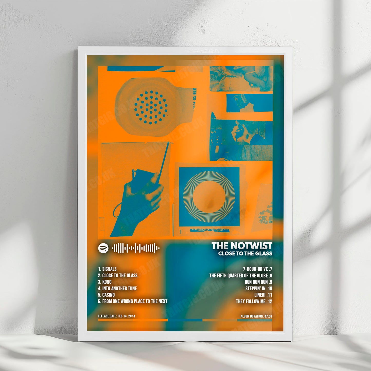 The Notwist "Close To The Glass" Album Cover Poster - with Complete Tracklist