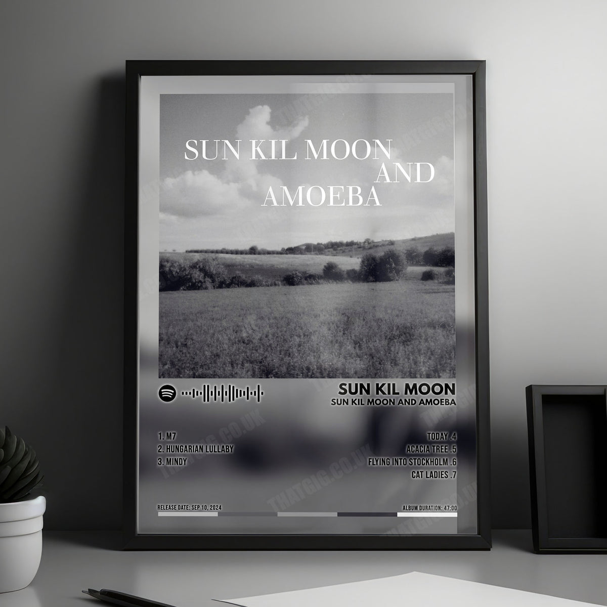 Sun Kil Moon "Sun Kil Moon and Amoeba" Album Cover Poster - with Complete Tracklist