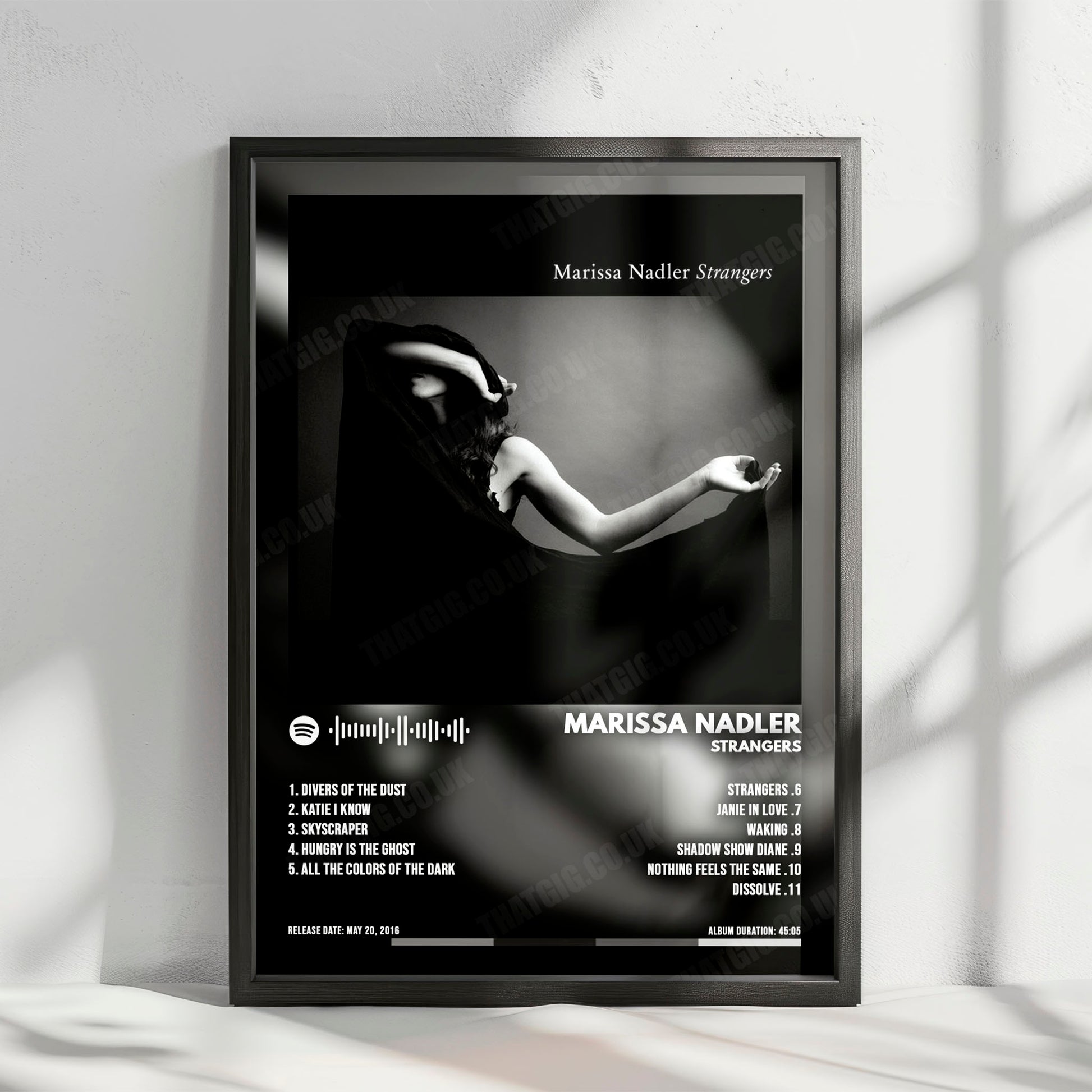 Marissa Nadler "Strangers" Album Cover Poster - with Complete Tracklist