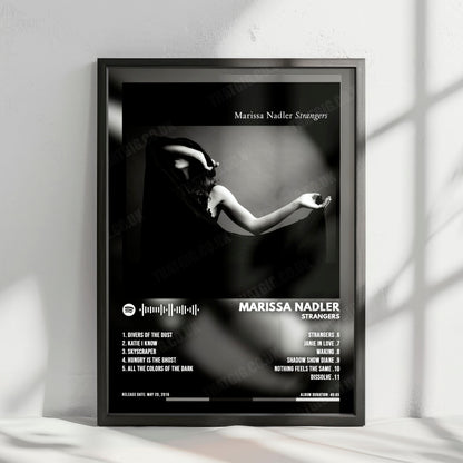 Marissa Nadler "Strangers" Album Cover Poster - with Complete Tracklist