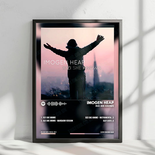 Imogen Heap "Xizi She Knows" Album Cover Poster - with Complete Tracklist