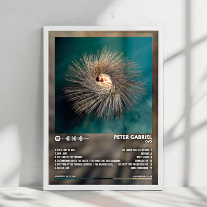 Peter Gabriel "OVO" Album Cover Poster - with Complete Tracklist