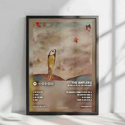 The Antlers "In the Attic of the Universe" Album Cover Poster - with Complete Tracklist