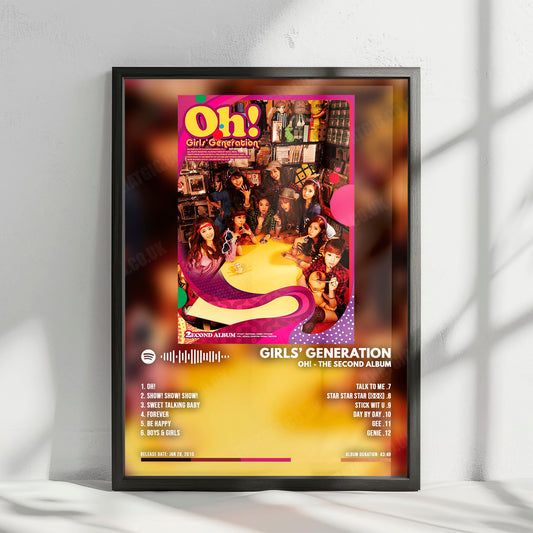 Girls "Album" Album Cover Poster - with Complete Tracklist