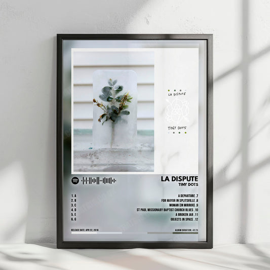 La Dispute "Tiny Dots" Album Cover Poster - with Complete Tracklist