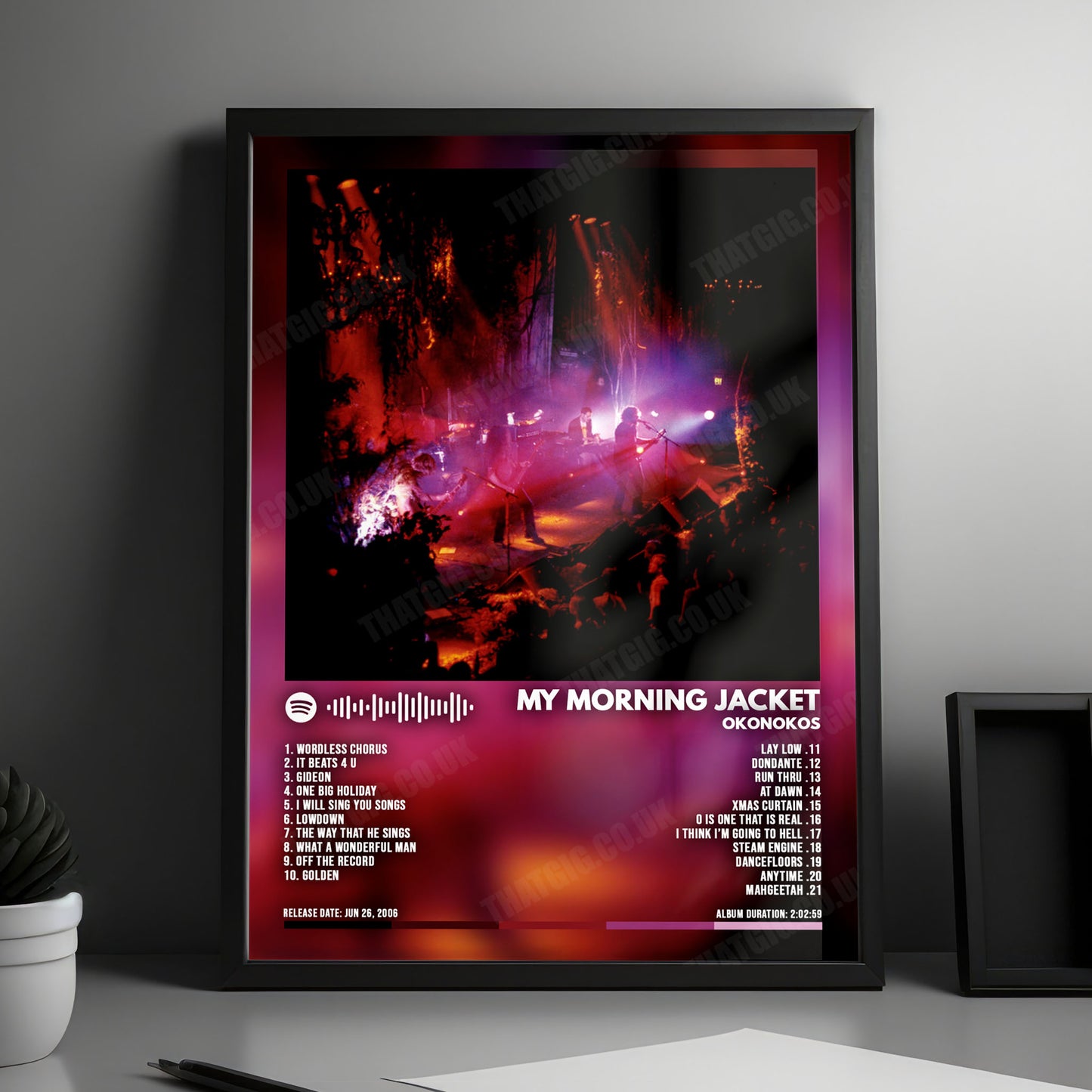 My Morning Jacket "Okonokos" Album Cover Poster - with Complete Tracklist