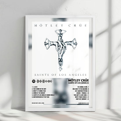 Mötley Crüe "Saints Of Los Angeles" Album Cover Poster - with Complete Tracklist