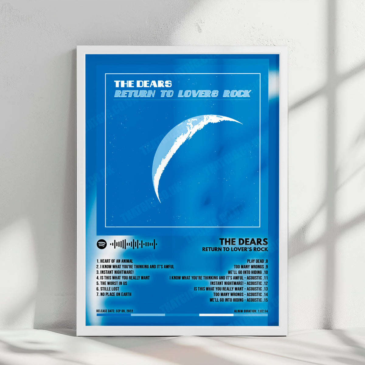 The Dears "Return to Lover's Rock" Album Cover Poster - with Complete Tracklist