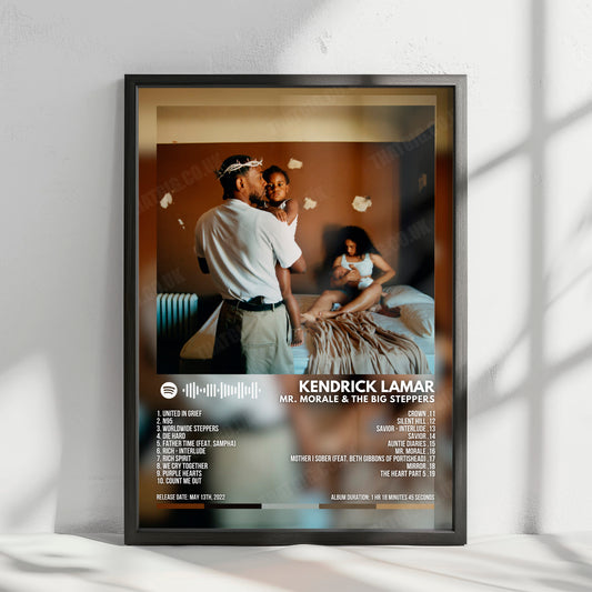 Kendrick Lamar "Mr. Morale & The Big Steppers" Album Cover Poster - with Complete Tracklist