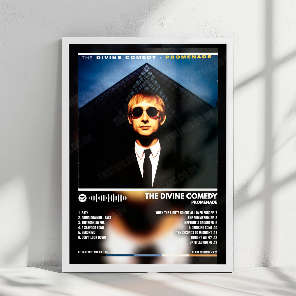 The Divine Comedy "Promenade" Album Cover Poster - with Complete Tracklist