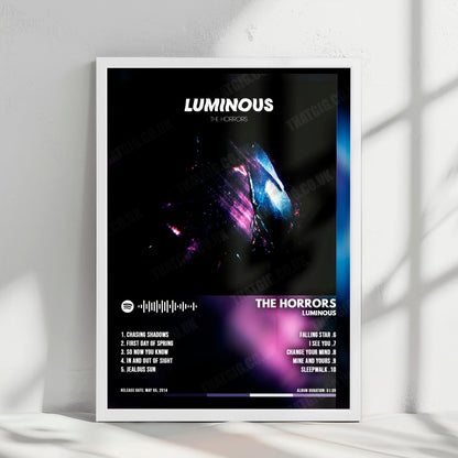 The Horrors "Luminous" Album Cover Poster - with Complete Tracklist