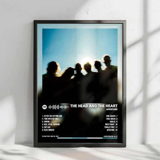 The Head and the Heart "Aperture" Album Cover Poster - with Complete Tracklist