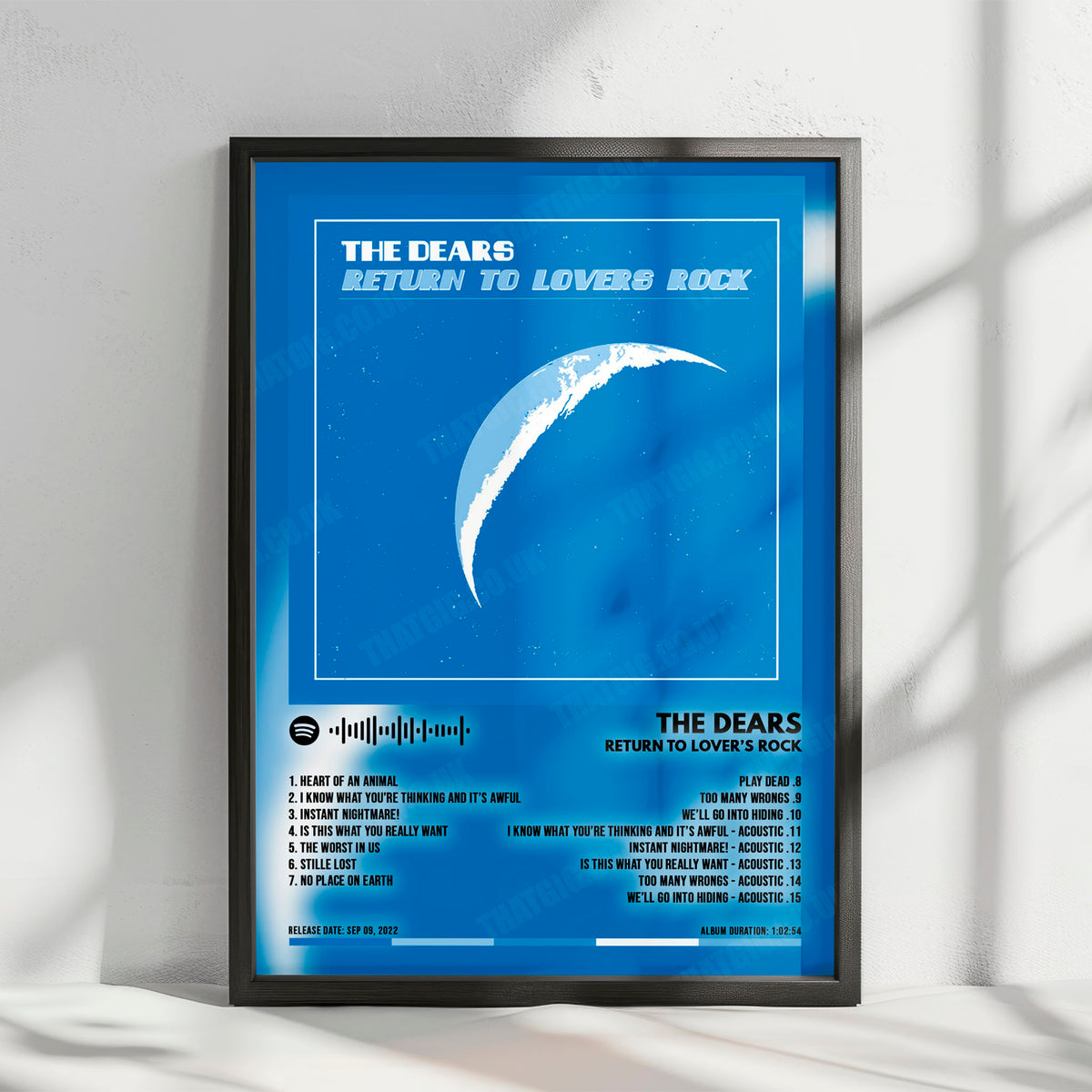 The Dears "Return to Lover's Rock" Album Cover Poster - with Complete Tracklist