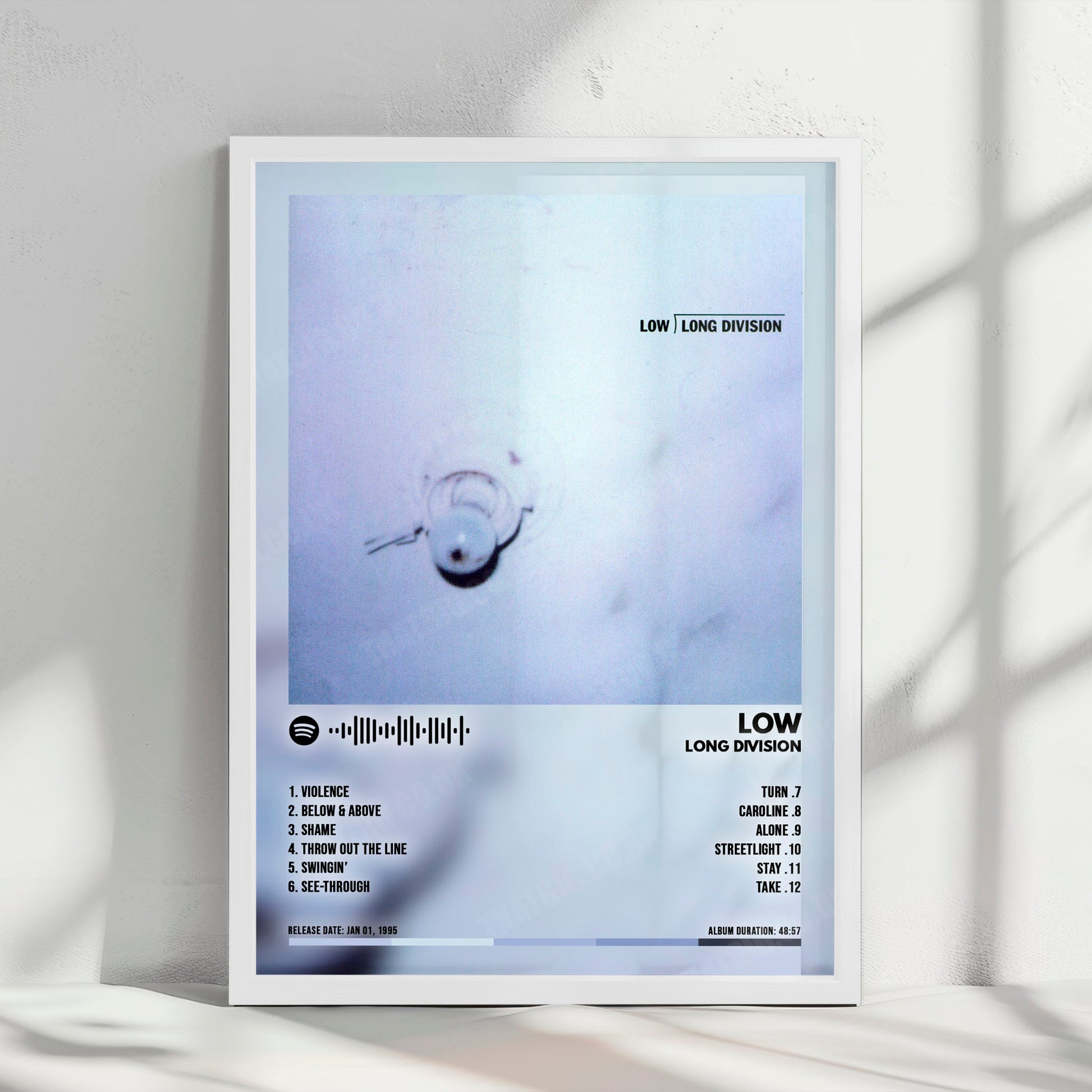 Low "Long Division" Album Cover Poster - with Complete Tracklist