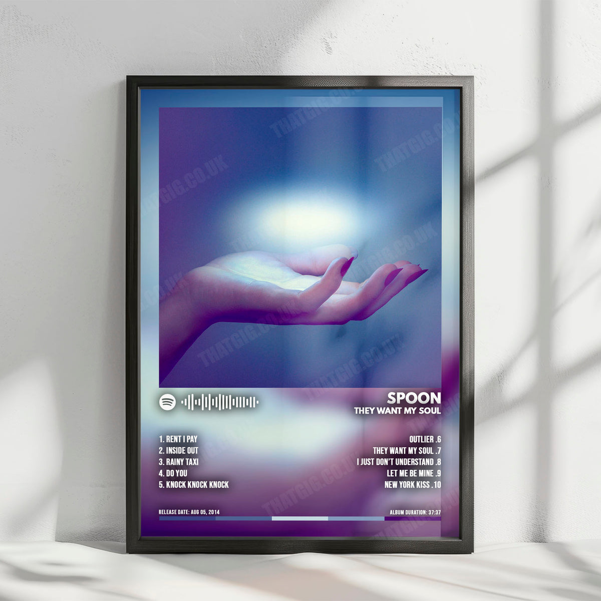 Spoon "They Want My Soul" Album Cover Poster - with Complete Tracklist