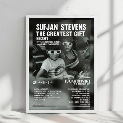 Sufjan Stevens "The Greatest Gift" Album Cover Poster - with Complete Tracklist